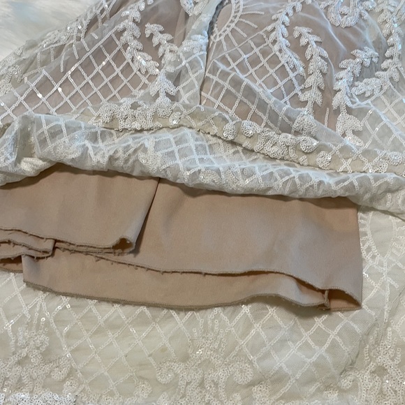 Wedding boho sequence dress  size small or size 5/6 PROM - Picture 8 of 17